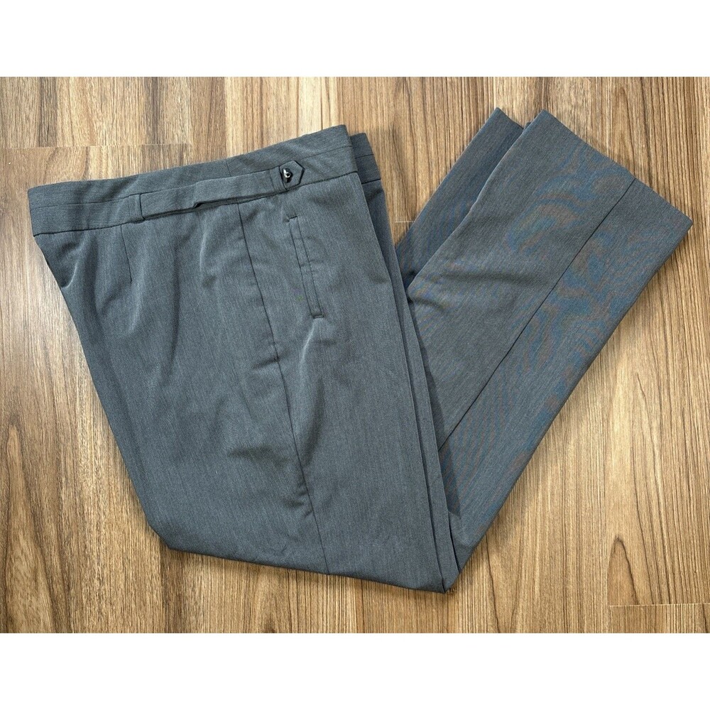Dressbarn Gray Slacks (Women’s 14 Petite) Career / Work Pants Button & Zip
